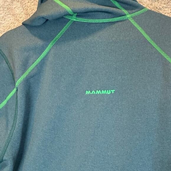 Mammut Swiss Design Green Zip Up Jacket Mercury Mens Outdoor Sweater XL - Picture 5 of 15